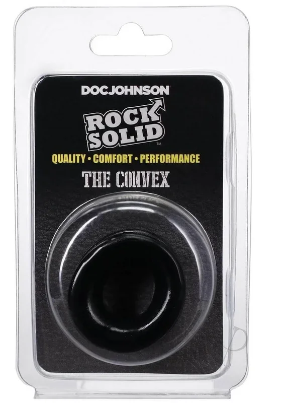 Rock Solid The Convex Cock Ring – Black